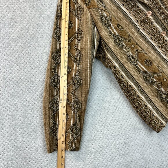 Vtg JMS Womens Tapestry Jacket Boho Southwestern Aztec Jacquard Blazer 90s - 22W - Picture 14 of 14